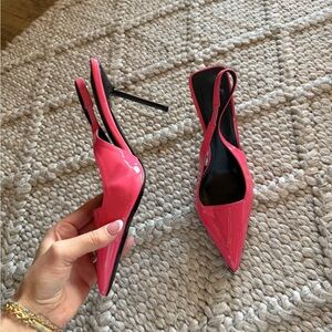 Elegant Pink Women's Slingback Heels